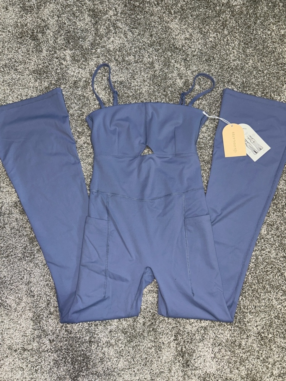 Target athletica Periwinkle Strappy Cutout Jumpsuit